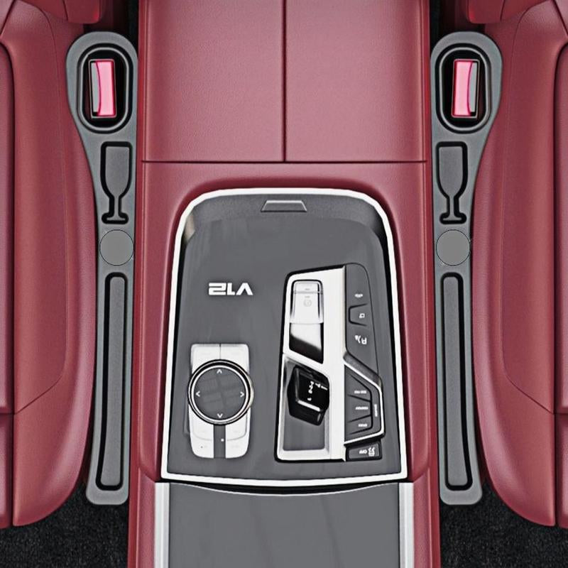 Car Seat Side Filler, PU Leather Car Seat Side Storage Strip, Phone Key Ticket Holder, Car Interior Accessories for Stowing & Tidying