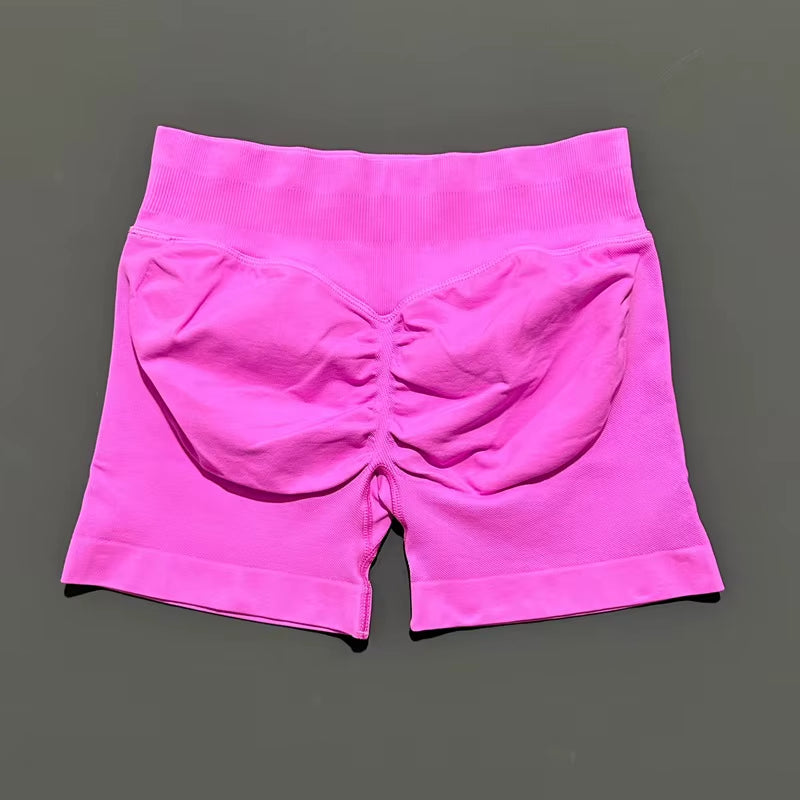 Shorts 4.5" Women Fitness Sports Biker Shorts Low Waist Gym Short Workout Scrunch Butt Yoga Seamless Leggings