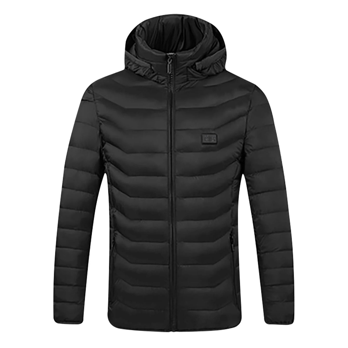 Heated Jacket for Men and Women, Heated Coat Hooded Heating Warm Jackets Windproof USB Charging Electric Body Warmer Suitable for Winter Outdoor