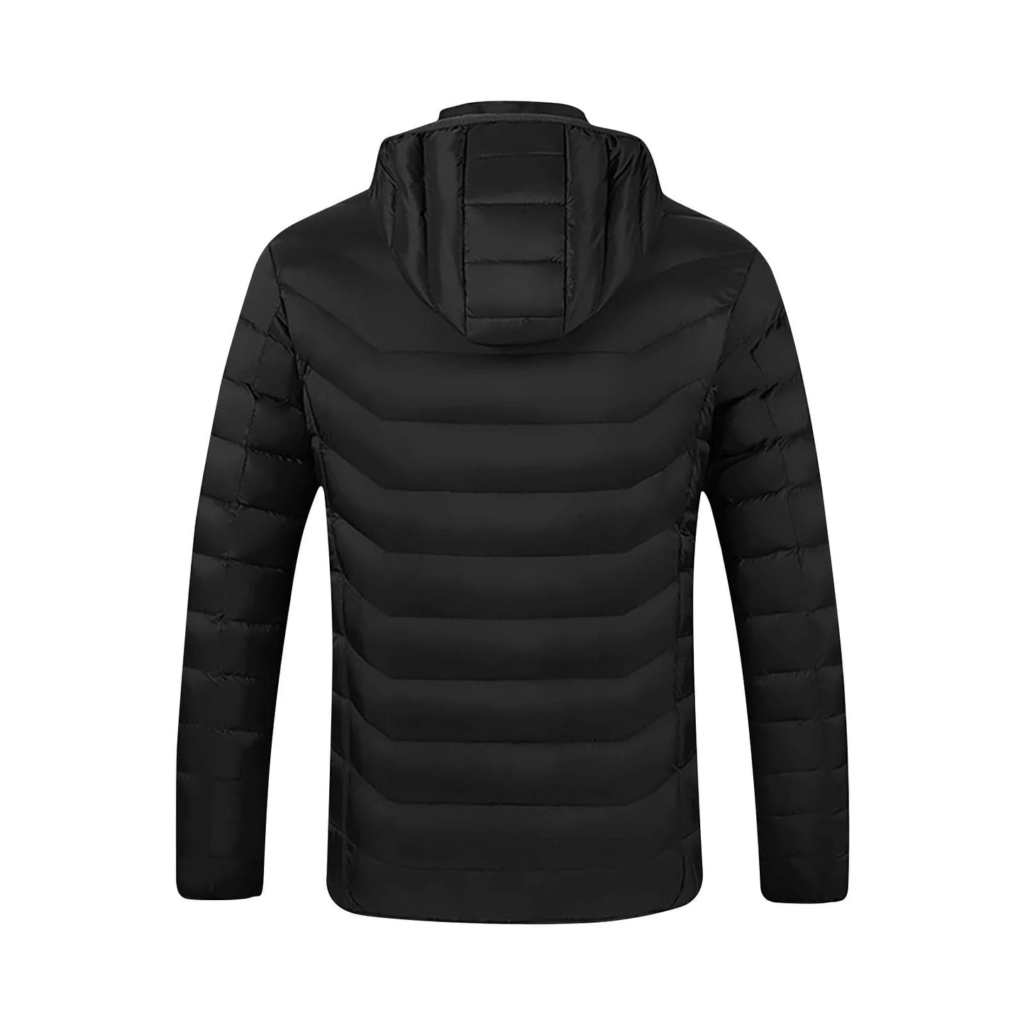Heated Jacket for Men and Women, Heated Coat Hooded Heating Warm Jackets Windproof USB Charging Electric Body Warmer Suitable for Winter Outdoor