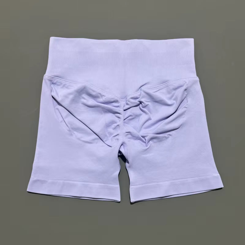 Shorts 4.5" Women Fitness Sports Biker Shorts Low Waist Gym Short Workout Scrunch Butt Yoga Seamless Leggings