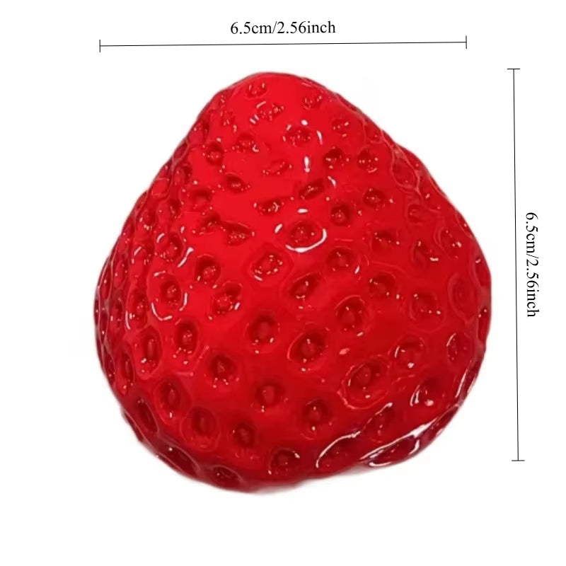 Cute Strawberry Squishy Fidget Toy Slow Rebound Stress Relief Toy Super Soft Fruit Squeeze Toy Relieve Anxiety Christmas Gift