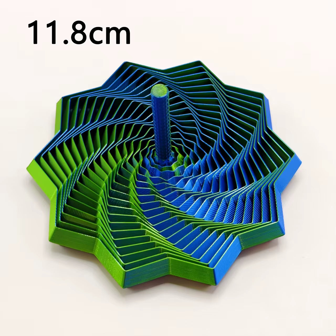 3D Printing Expanded Sensory Fidget Star Model Visual Illusion Hexagon Whirling Spiral Ornaments Stress Relief Board Game
