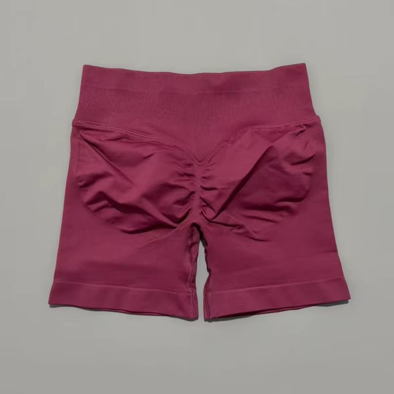 Shorts 4.5" Women Fitness Sports Biker Shorts Low Waist Gym Short Workout Scrunch Butt Yoga Seamless Leggings