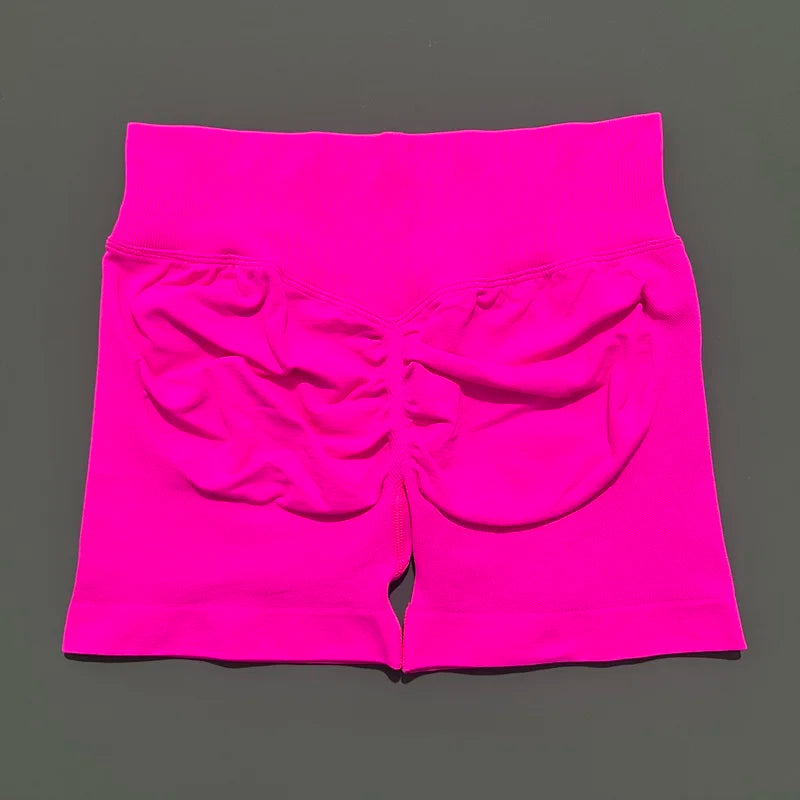 Shorts 4.5" Women Fitness Sports Biker Shorts Low Waist Gym Short Workout Scrunch Butt Yoga Seamless Leggings