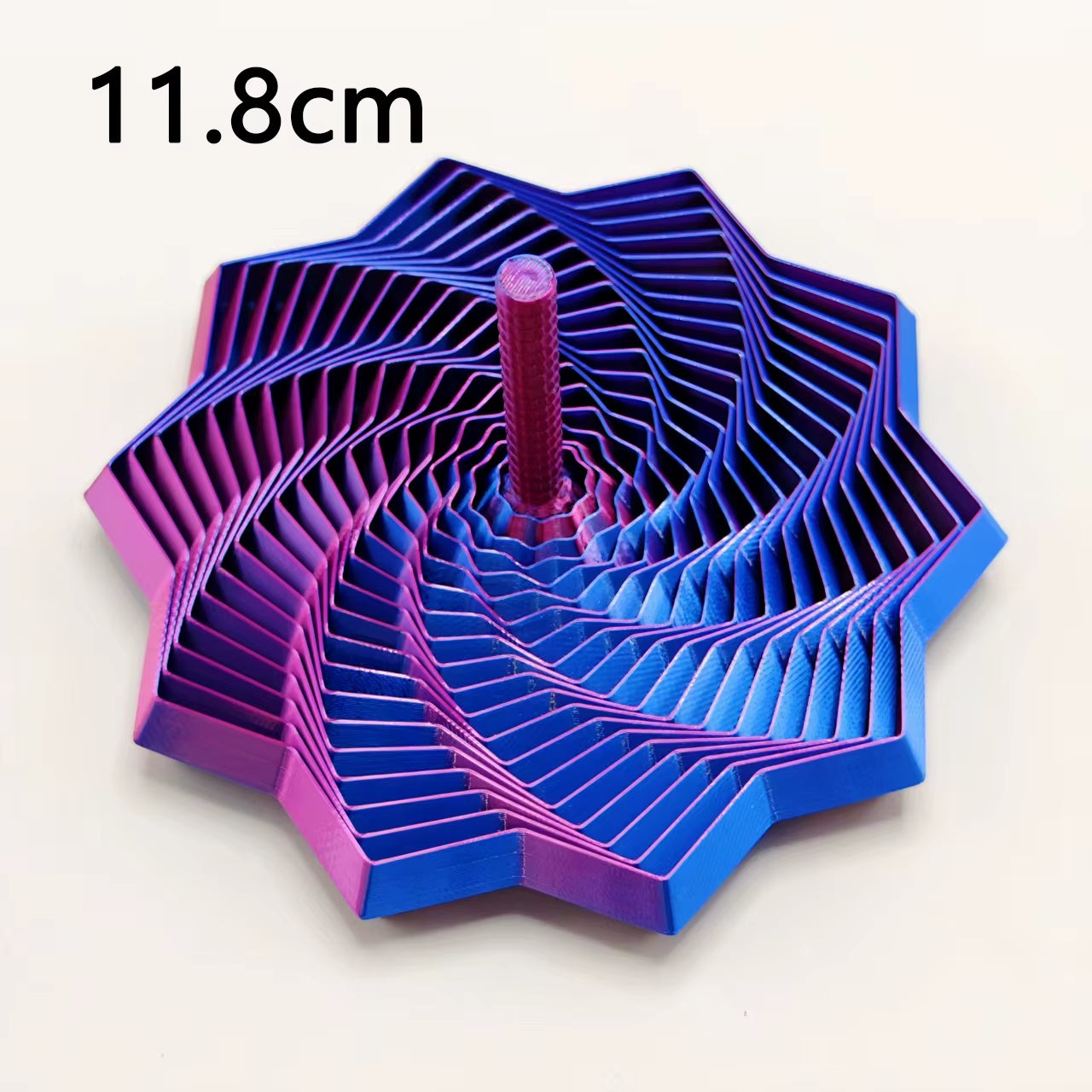3D Printing Expanded Sensory Fidget Star Model Visual Illusion Hexagon Whirling Spiral Ornaments Stress Relief Board Game