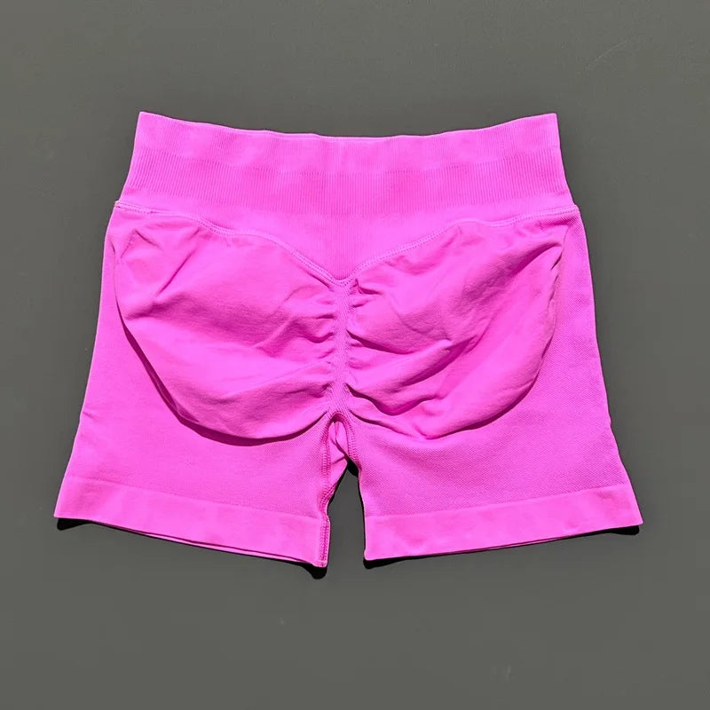 Shorts 4.5" Women Fitness Sports Biker Shorts Low Waist Gym Short Workout Scrunch Butt Yoga Seamless Leggings