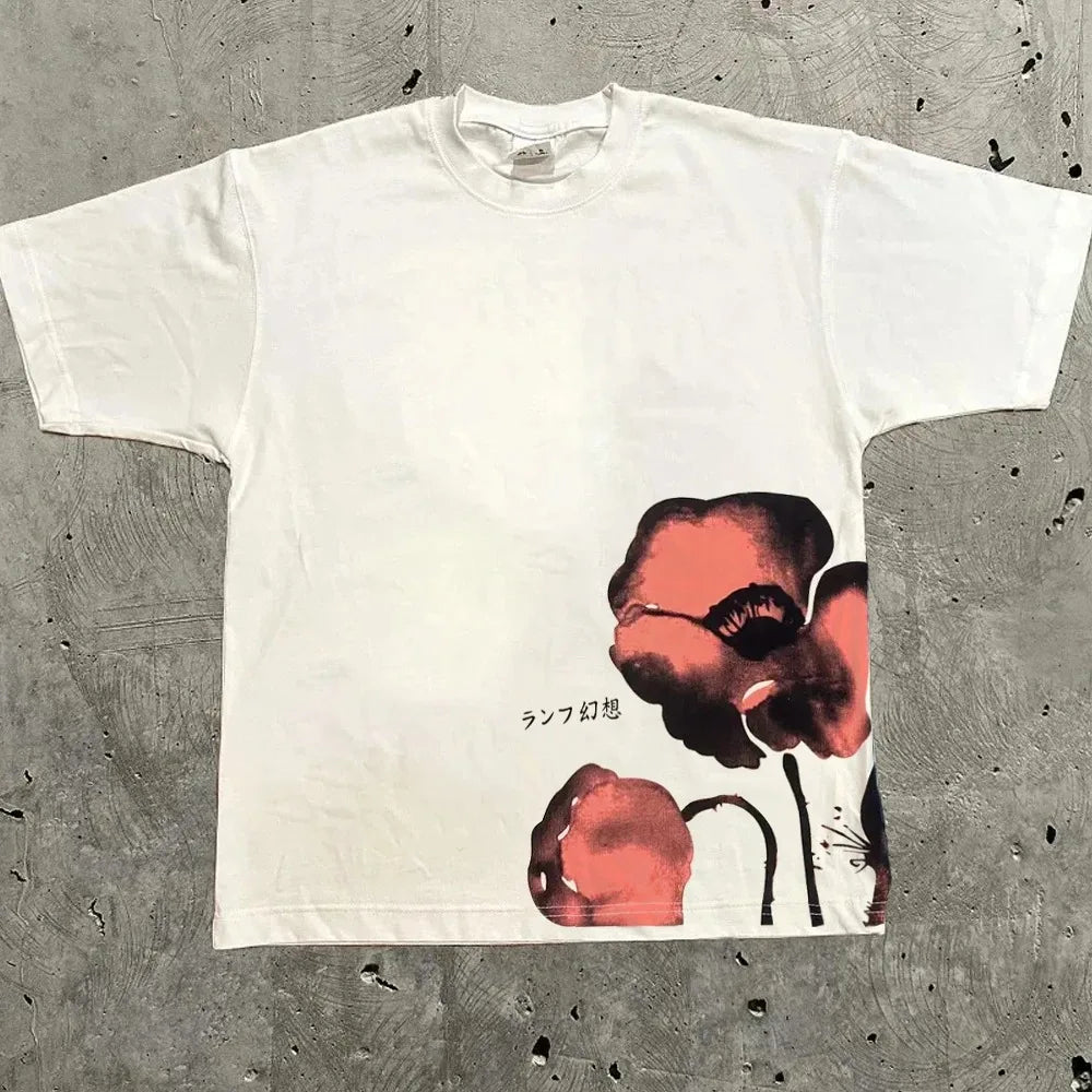 Harajuku Letter Graphic T Shirts Y2K Men Women High Street Oversized Y2K T Shirt Pro Choice Vintage Top Tee Female Male Clothing