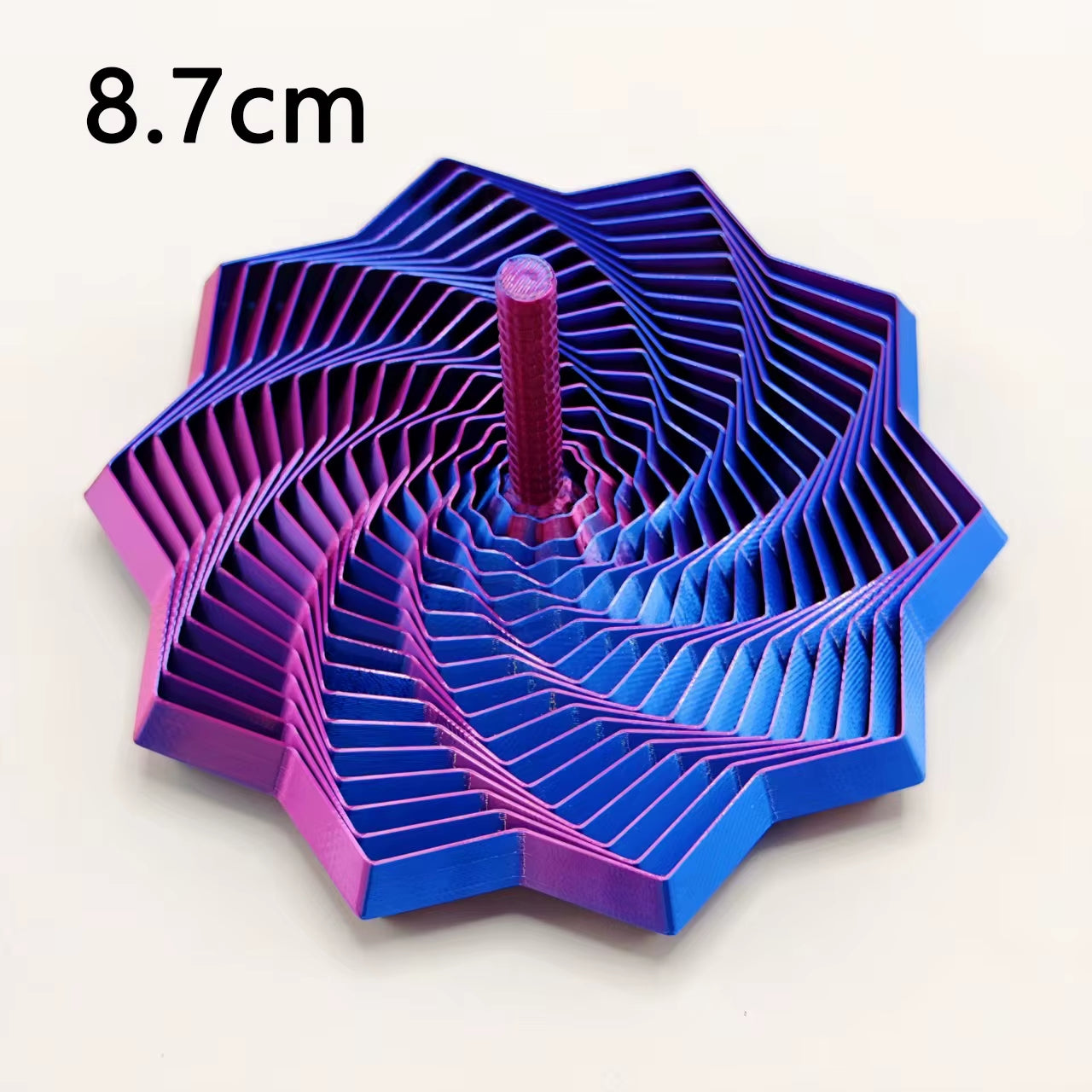 3D Printing Expanded Sensory Fidget Star Model Visual Illusion Hexagon Whirling Spiral Ornaments Stress Relief Board Game