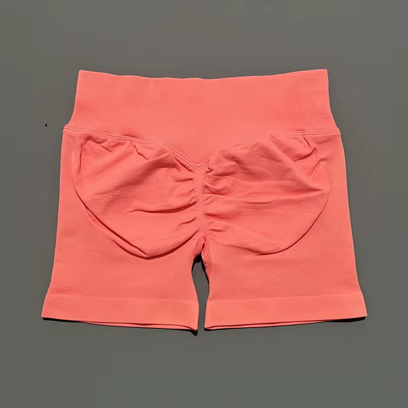 Shorts 4.5" Women Fitness Sports Biker Shorts Low Waist Gym Short Workout Scrunch Butt Yoga Seamless Leggings