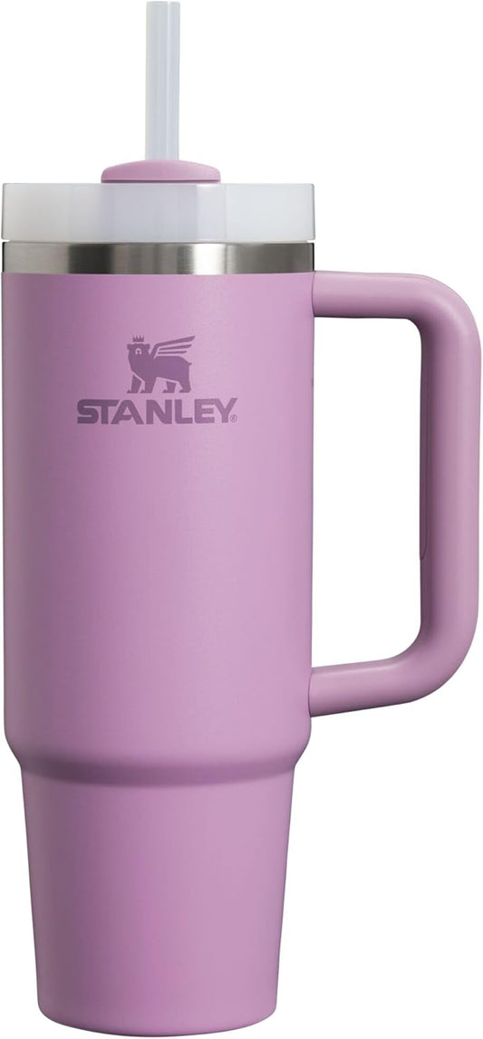 Quencher H2.0 Tumbler with Handle and Straw 30 Oz | Flowstate 3-Position Lid | Cup Holder Compatible for Travel | Insulated Stainless Steel Cup | Bpa-Free | Lilac