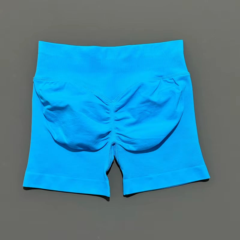Shorts 4.5" Women Fitness Sports Biker Shorts Low Waist Gym Short Workout Scrunch Butt Yoga Seamless Leggings