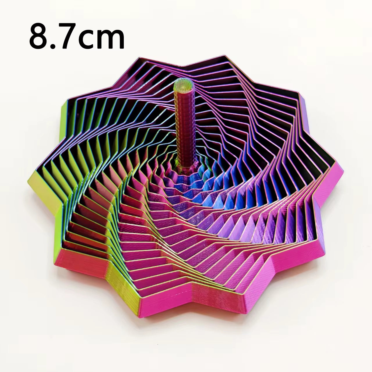 3D Printing Expanded Sensory Fidget Star Model Visual Illusion Hexagon Whirling Spiral Ornaments Stress Relief Board Game