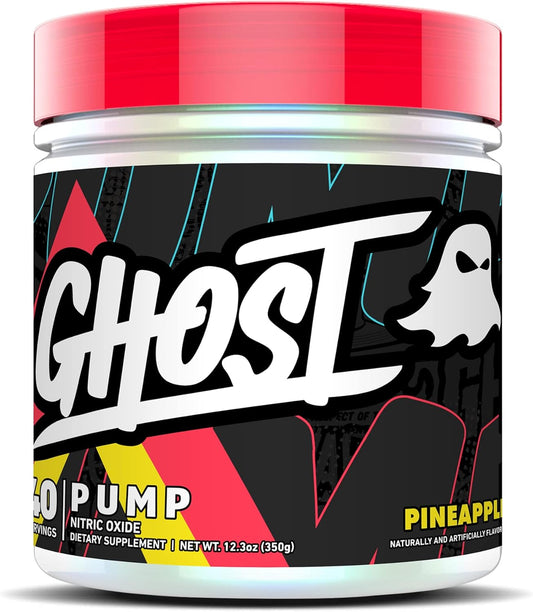 Pump Nitric Oxide Powder, Pineapple - 40 Servings - Sugar-Free & Stim-Free Pre-Workout Supplements - L-Citrulline, Arginine Nitrate & L-Glutathione - Soy & Gluten-Free, Vegan
