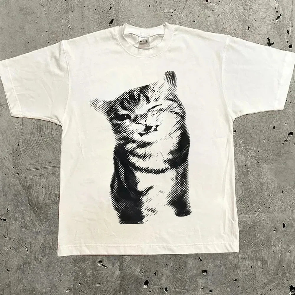 Harajuku Letter Graphic T Shirts Y2K Men Women High Street Oversized Y2K T Shirt Pro Choice Vintage Top Tee Female Male Clothing