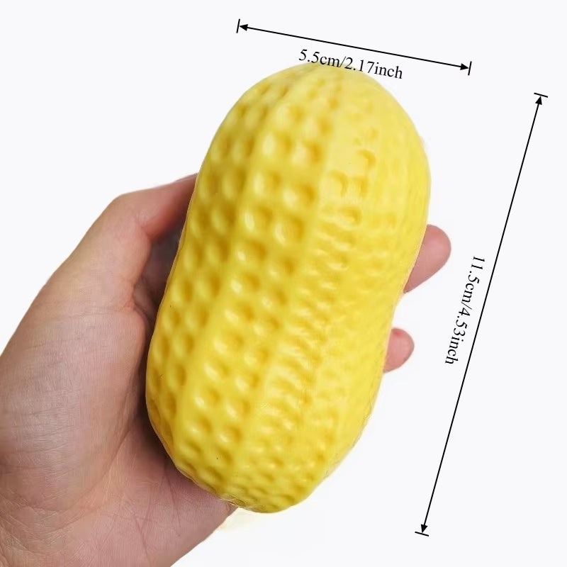 Squishy Peanut Fidget Toy Buttery-Soft Feel Simulated Peanuts Squeeze Toy ASMR Sensory Slow Rebound anti Stress Gift for Friends
