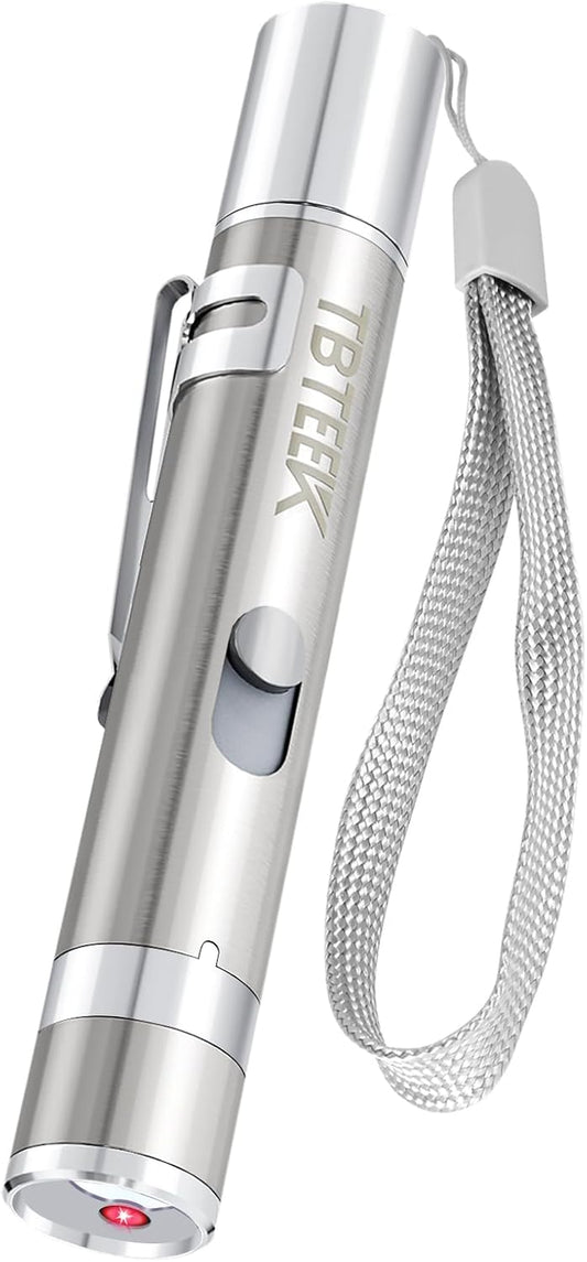 Cat Toys, USB Rechargeable Kitten Toy, 3 Light Modes & 5 Adjustable Patterns, Portable Interactive Pet Dog Cat Mouse Toy for Fun Chase Play Exercise