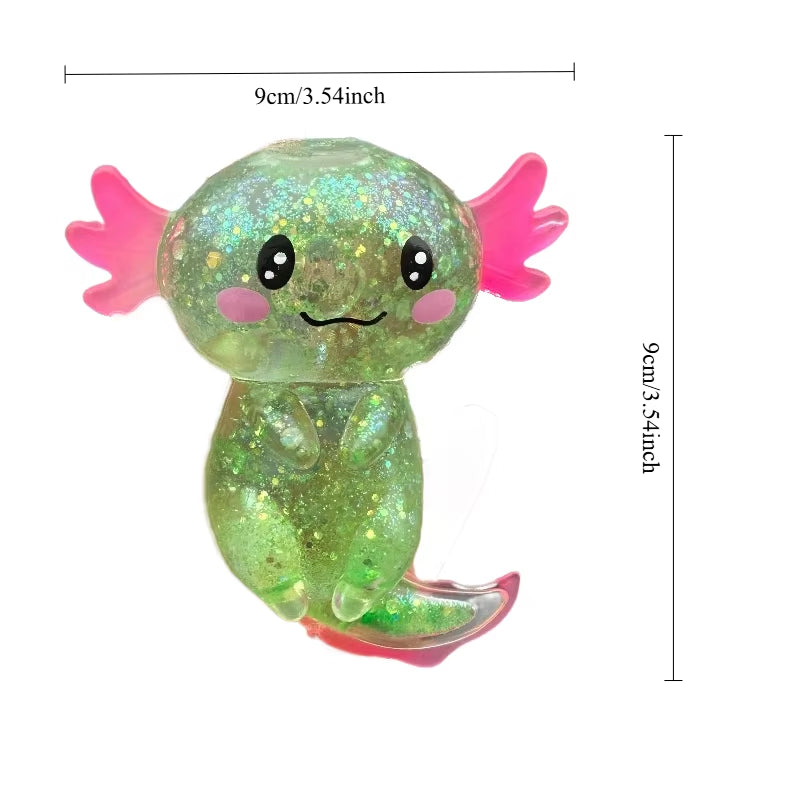 Colorful Salamander Maltose Fidgets Toys Squishy Malt Sugar Filled Stretchy Axolotl Fun Squeeze Birthday Supplies Party Favors