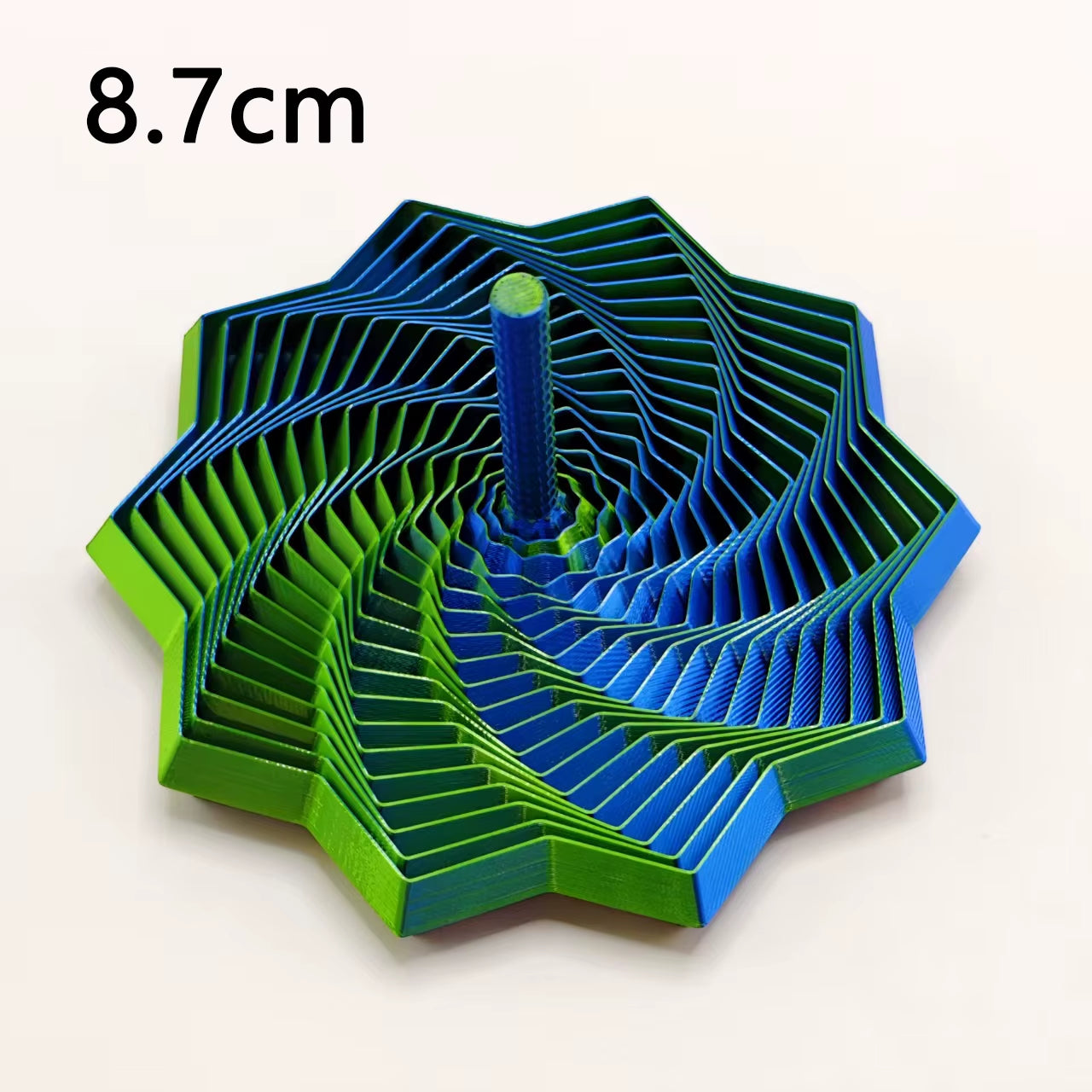 3D Printing Expanded Sensory Fidget Star Model Visual Illusion Hexagon Whirling Spiral Ornaments Stress Relief Board Game