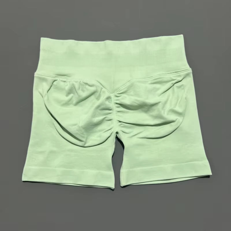 Shorts 4.5" Women Fitness Sports Biker Shorts Low Waist Gym Short Workout Scrunch Butt Yoga Seamless Leggings