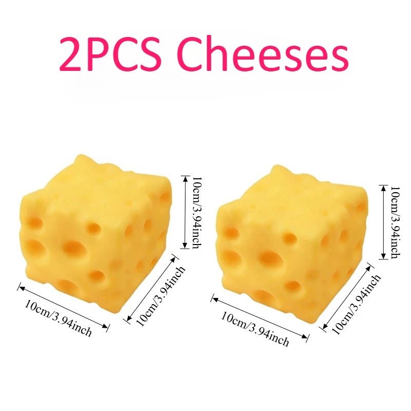 Giant Cheese Squeeze Toy Extra Large Size Cheese Squishy Fidget Toys Slow Rebound Shapeable Venting Ball for Adults Gifts