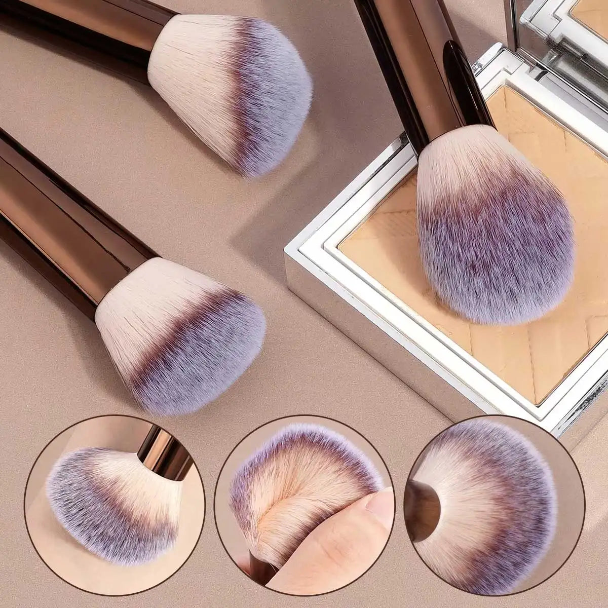 13PCS Makeup Brush Set Foundation Concealer Powder Eyeshadow Blush Brush Kabuki Blending Cosmetic Beauty Tool for Face