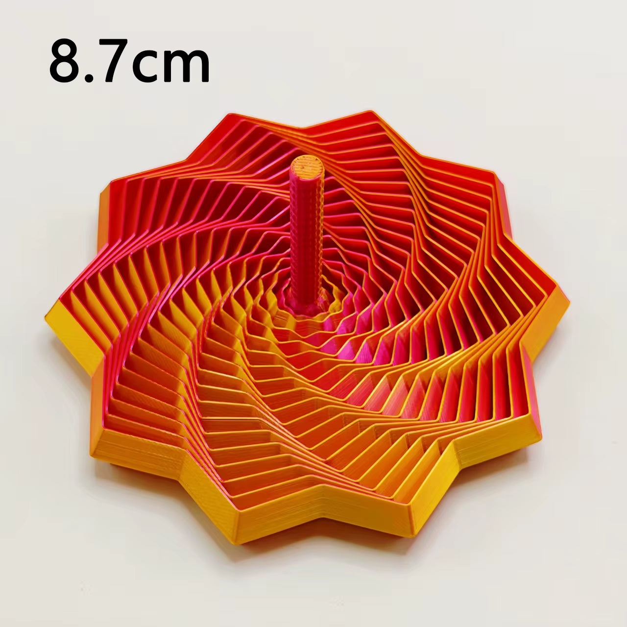 3D Printing Expanded Sensory Fidget Star Model Visual Illusion Hexagon Whirling Spiral Ornaments Stress Relief Board Game