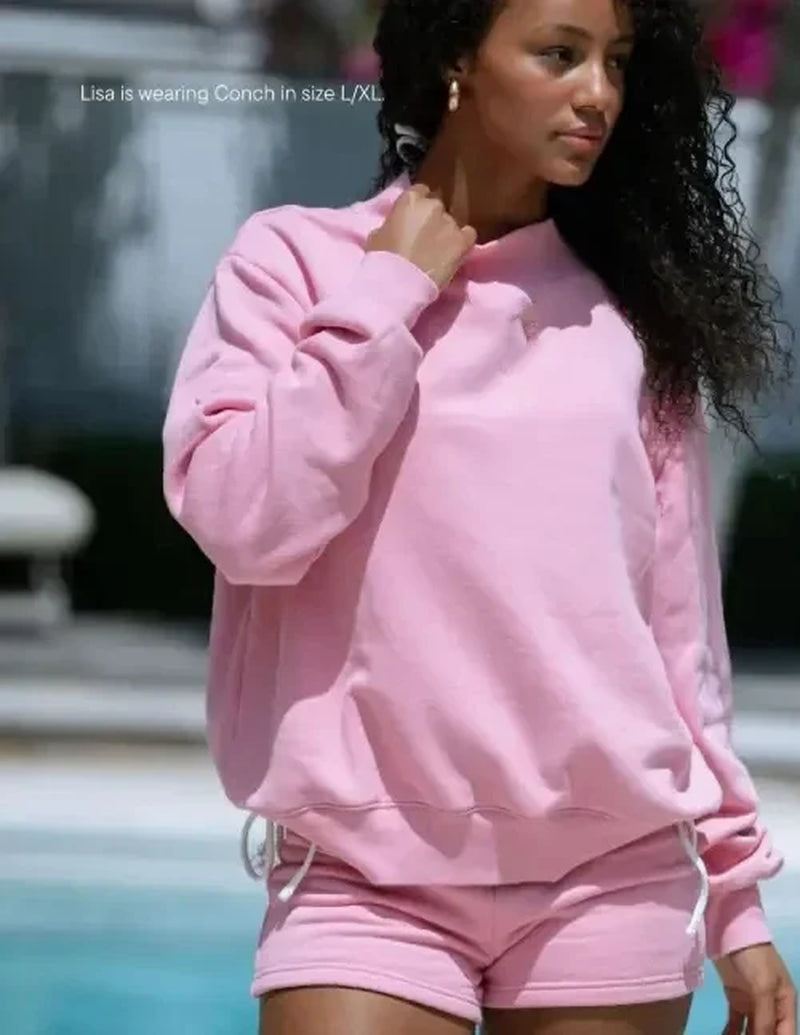 2026 Ladies' Women'S Sweatshirts Spring Autumn Long Sleeve Mock Neck Casual Hoodies plus Size Womens Relaxed Solid Color Hoodie
