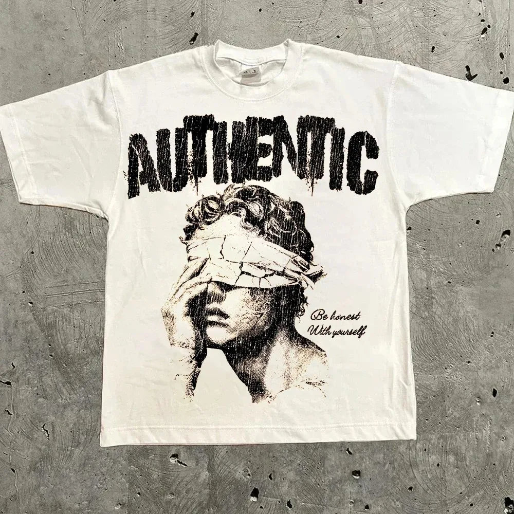 Harajuku Letter Graphic T Shirts Y2K Men Women High Street Oversized Y2K T Shirt Pro Choice Vintage Top Tee Female Male Clothing