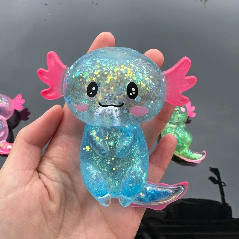 Colorful Salamander Maltose Fidgets Toys Squishy Malt Sugar Filled Stretchy Axolotl Fun Squeeze Birthday Supplies Party Favors