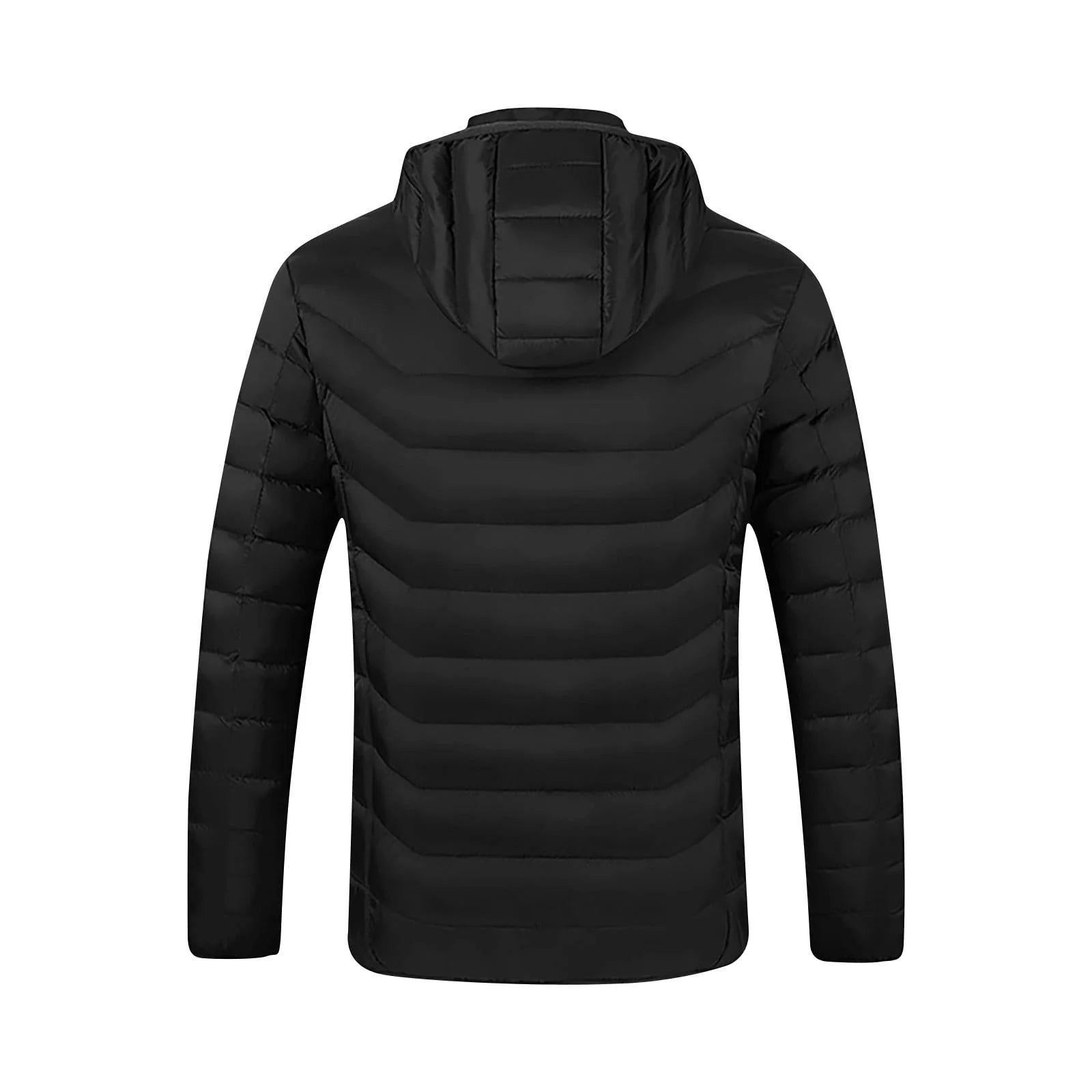Heated Jacket for Men and Women, Heated Coat Hooded Heating Warm Jackets Windproof USB Charging Electric Body Warmer Suitable for Winter Outdoor
