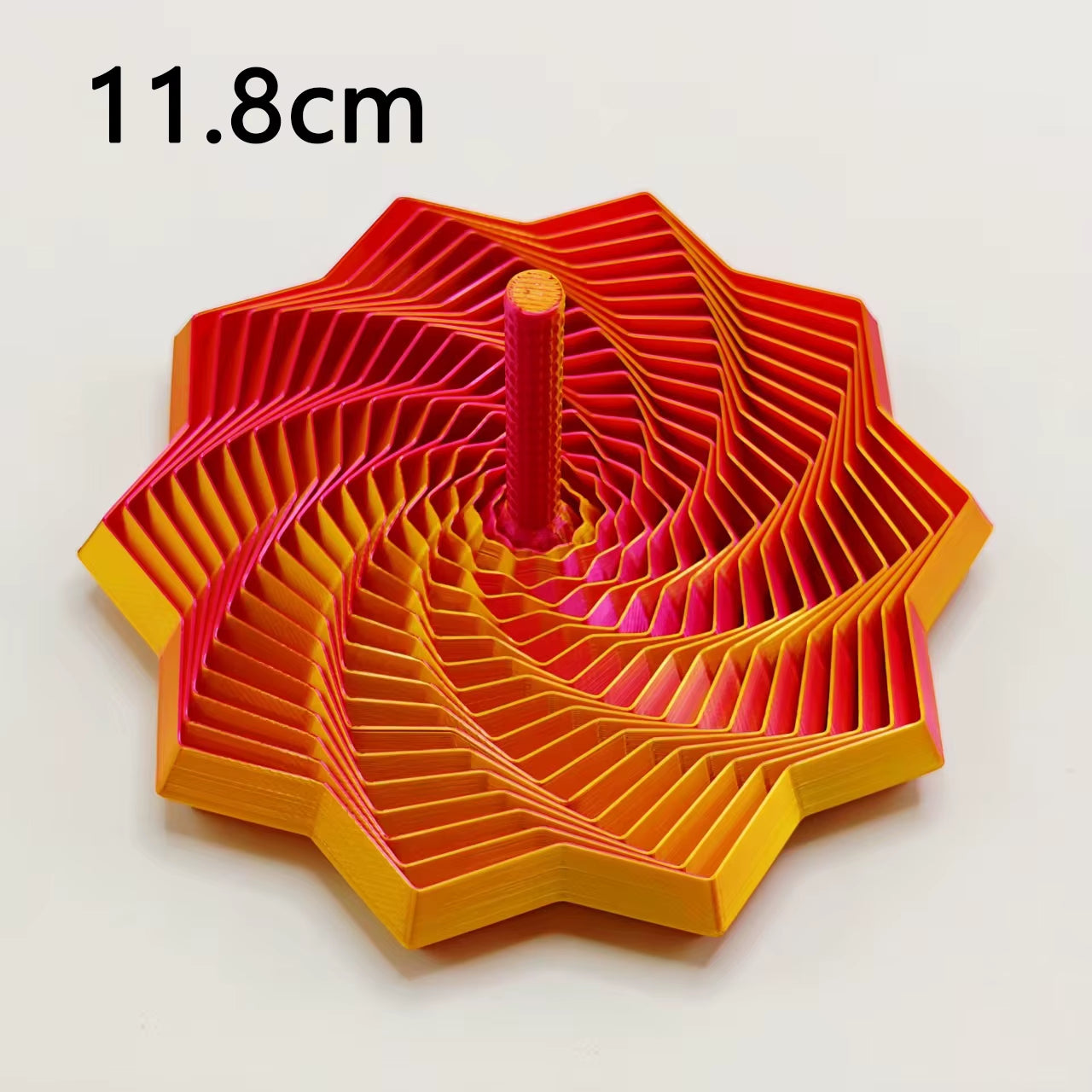 3D Printing Expanded Sensory Fidget Star Model Visual Illusion Hexagon Whirling Spiral Ornaments Stress Relief Board Game