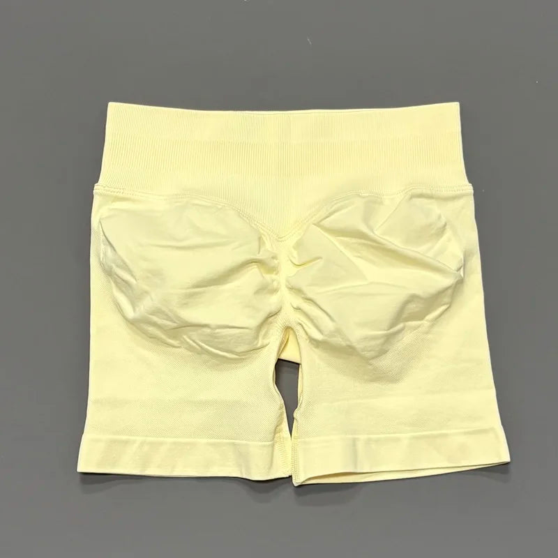 Shorts 4.5" Women Fitness Sports Biker Shorts Low Waist Gym Short Workout Scrunch Butt Yoga Seamless Leggings