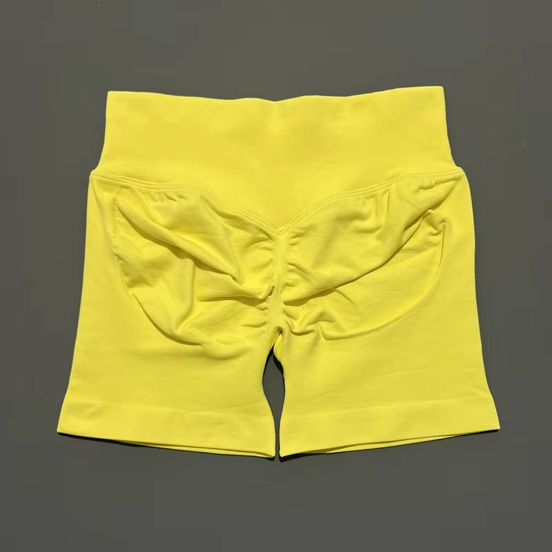Shorts 4.5" Women Fitness Sports Biker Shorts Low Waist Gym Short Workout Scrunch Butt Yoga Seamless Leggings