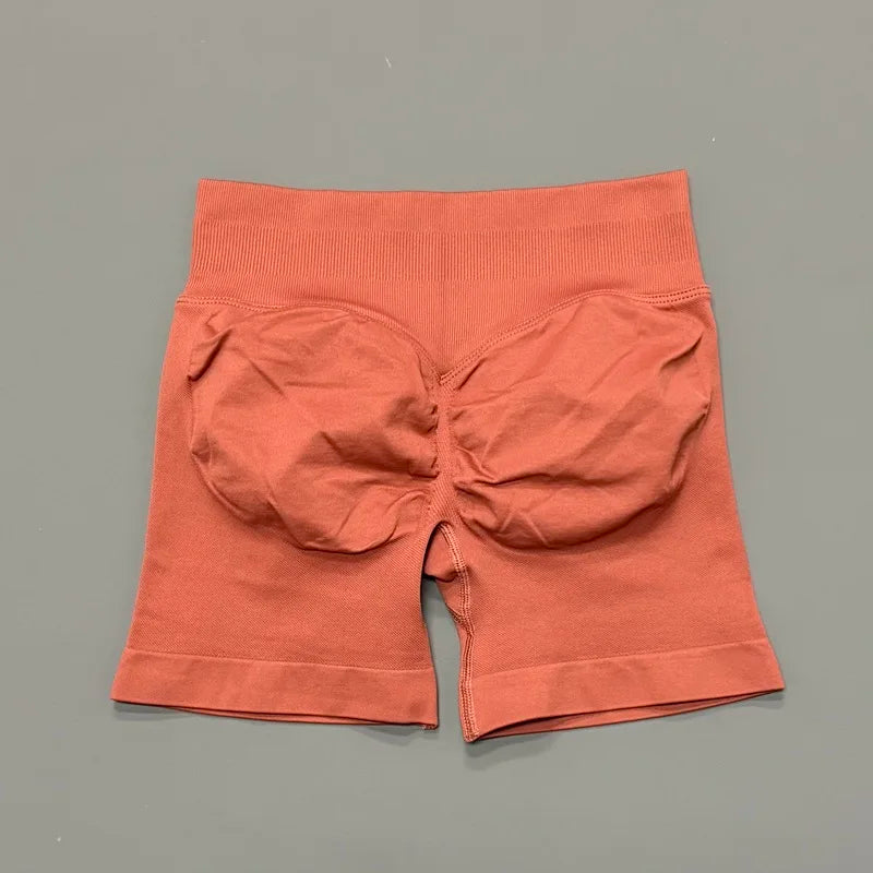 Shorts 4.5" Women Fitness Sports Biker Shorts Low Waist Gym Short Workout Scrunch Butt Yoga Seamless Leggings